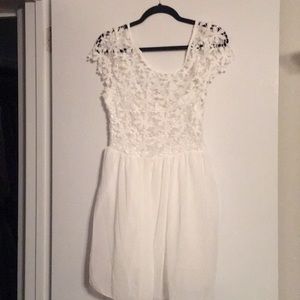 Never been worn white flower dress